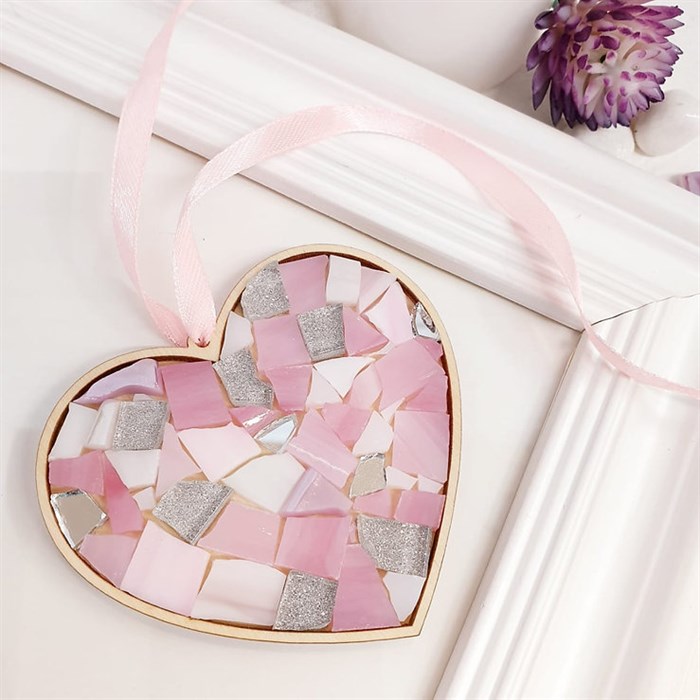 Стеклянная мозаика "Сердце" - фото 4658